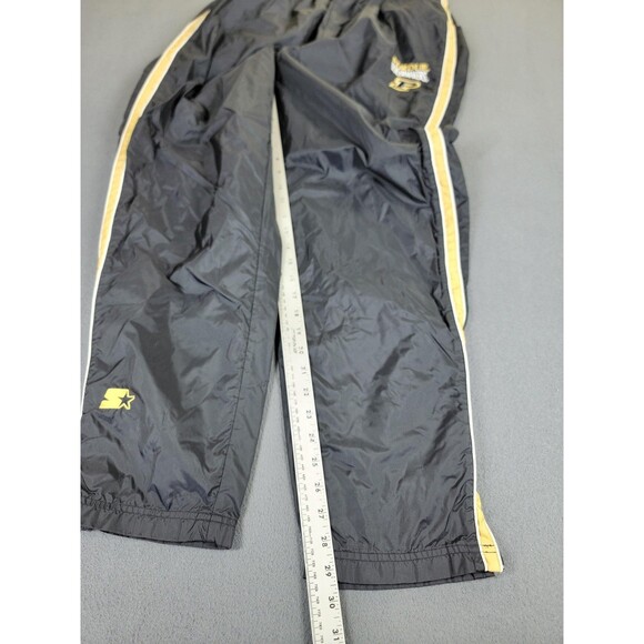 Purdue Boilermakers Pants Mens Large Black Gold NCAA Basketball Tearaway Starter - Picture 3 of 16